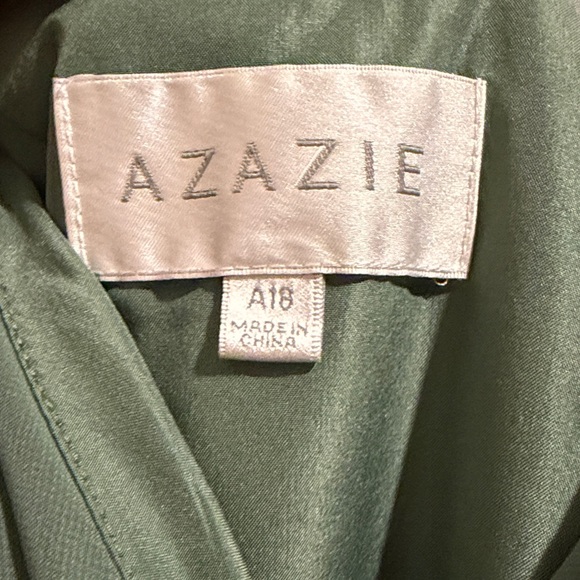 Azazie Forest Green Maxi Dress - Picture 2 of 6